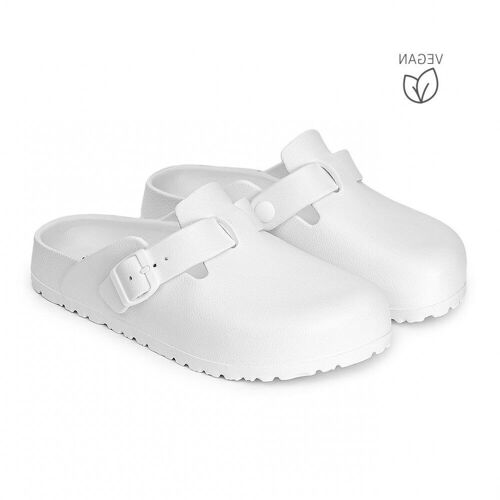 Zueco bio EVA mule blanco Desalia