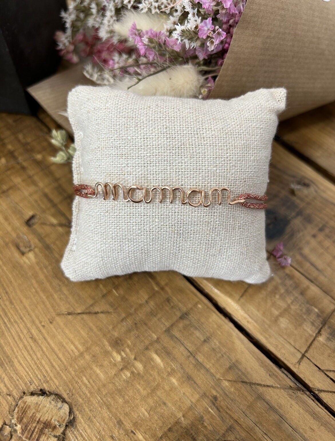 Bracciale mamma in oro rosa