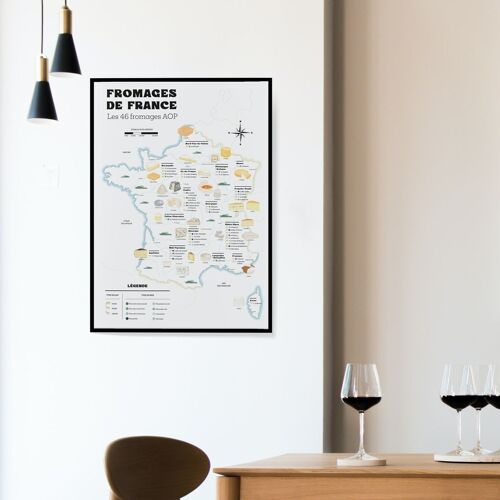 Affiche Fromages de France
