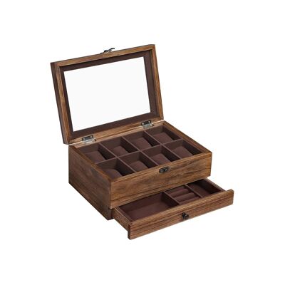 Watch box with 8 compartments