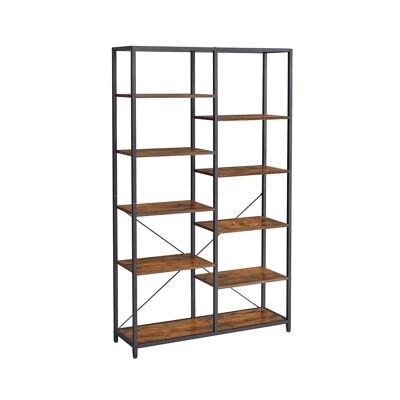 Bookcase with open compartments