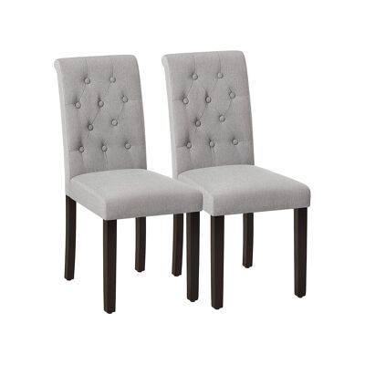 Upholstered dining room chairs, set of 2