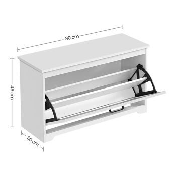 Meuble à chaussures avec capot 6