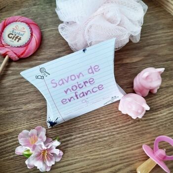 Savon de notre enfance - Savon cochon senteur rose x 2