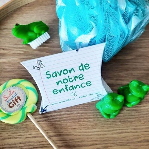 Savon de notre enfance - Savon grenouille senteur thé vert x 2