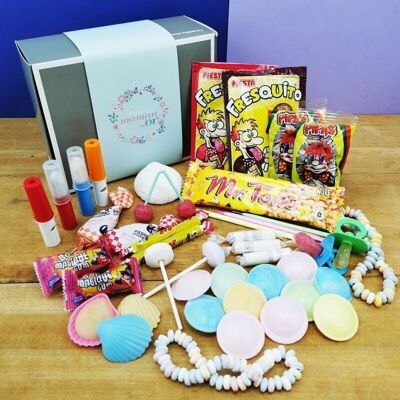 Bonbon-Maman-Box "Für eine goldene Mama": Retro-Süßigkeiten-Box aus den 70er Jahren