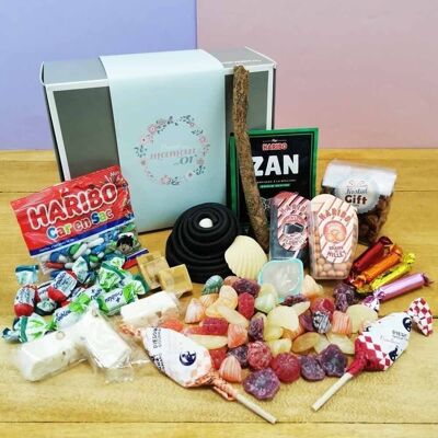 Bonbon-Maman-Box "Für eine goldene Mama": Retro-Süßigkeiten-Box aus den 60er Jahren