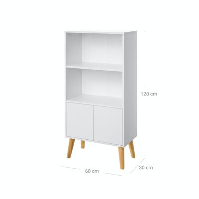 Bookcase Scandinavian white