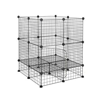 Cage DIY 32 panneaux grillagés métalliques 1