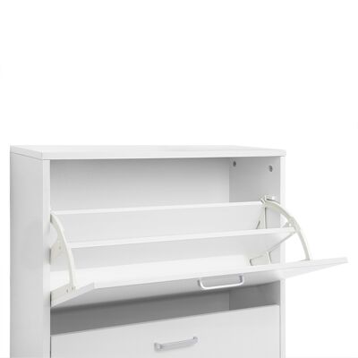 Shoe cabinet 2 flaps white