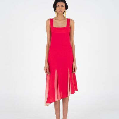 Flora asymmetric midi dress / Garden party