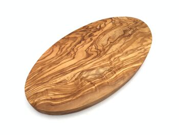 Planche de service ovale faite à la main en bois d'olivier 1