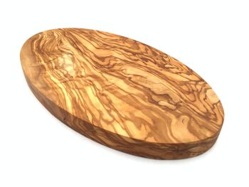 Planche de service ovale faite à la main en bois d'olivier 2