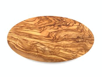 Planche de service ovale faite à la main en bois d'olivier 3