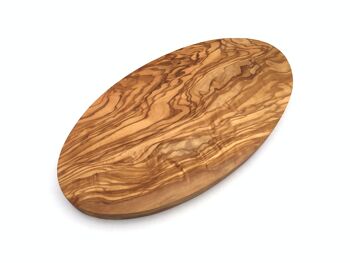 Planche de service ovale faite à la main en bois d'olivier 4