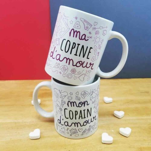 Mug duo "Ma copine et mon copain d'amour"