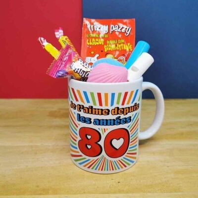 MUG "I've loved you since the 80s" - Retro 80s sweets