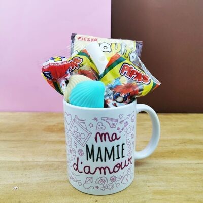 MUG "my loving grandma" retro sweets 70 - Grandma gift