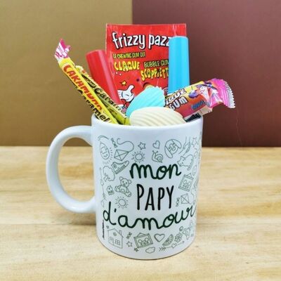 MUG "my love Grandpa" retro sweets 80 - Grandpa gift