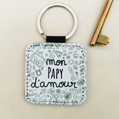 Porte clé "Mon Papy d'amour" - Cadeau Papy