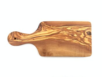 Planche à découper avec poignée faite à la main en bois d'olivier 3