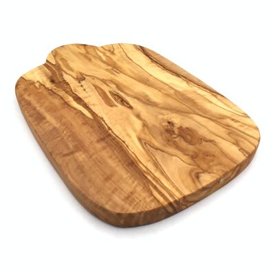 Planche à découper faite à la main en bois d'olivier