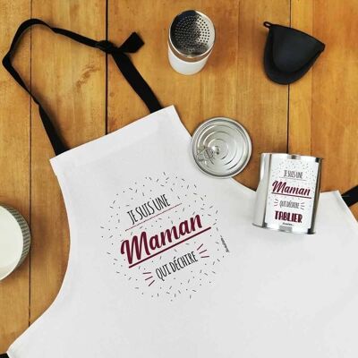 Kitchen apron - "I'm a rocking mom" - Mom Gift