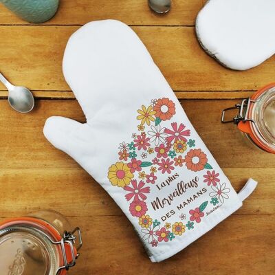 Kitchen potholder "The most wonderful of moms" - Mom gift