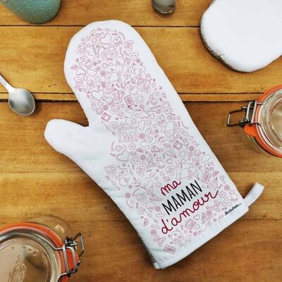 Kitchen potholder "My loving mum" - Mum gift