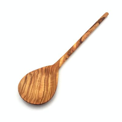 Cooking spoon with round handle 30 cm made of olive wood