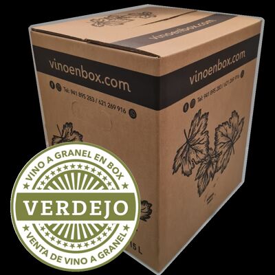 Vino Verdejo en Bag in box - 15 litros