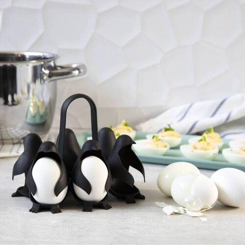 Egguins - cuisson des œufs -  rangement des œufs - cadeau - pingouin