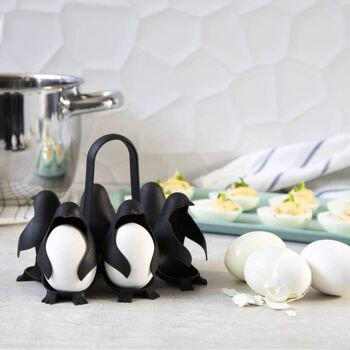 Egguins - cuisson des œufs -  rangement des œufs - cadeau - pingouin 1