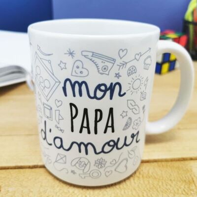 „My love dad“ Tasse – Papa Geschenk