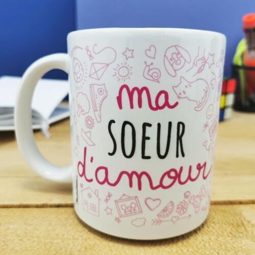 Mug “Ma Sœur d'amour” – Cadeau Sœur