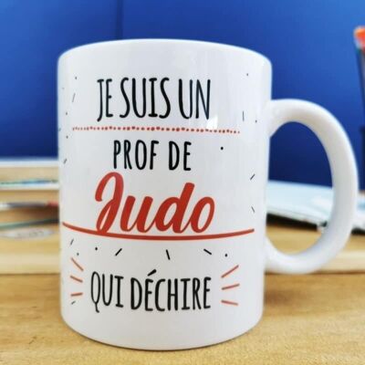 Taza "Soy un profesor de judo rudo" - Regalo de profesor de judo