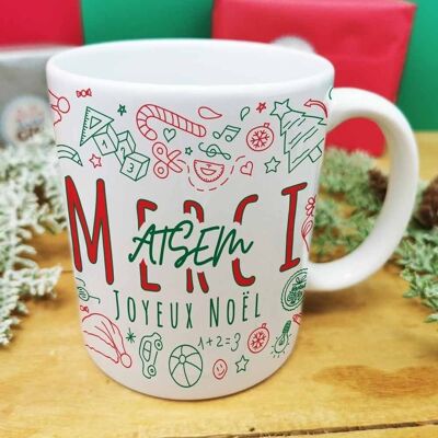 Tasse - Danke ATSEM - Frohe Weihnachten (Weihnachtskollektion)