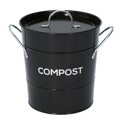 Caddy Company Secchio per compostaggio in metallo 3,5 l