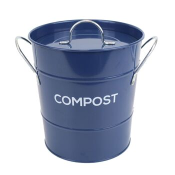 Caddy Company Seau à compost en métal 3,5 L 4