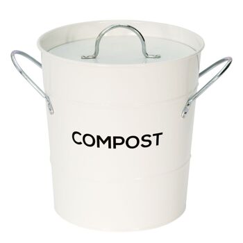 Caddy Company Seau à compost en métal 3,5 L 11