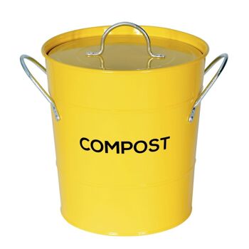 Caddy Company Seau à compost en métal 3,5 L 12