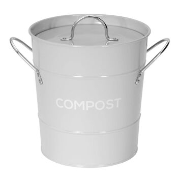 Caddy Company Seau à compost en métal 3,5 L 7
