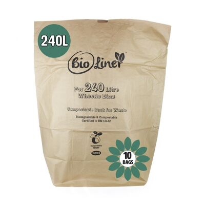 Bolsas compostables de papel Bioliner 240L