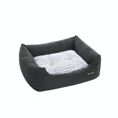 Dog bed with reversible cushion 60 x 50 x 20 cm