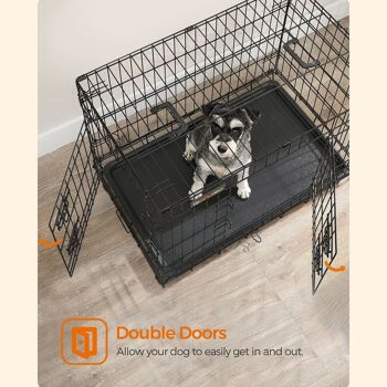 Cage pour chien avec 2 portes 4