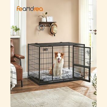Cage pour chien avec 2 portes 107 x 70 x 74,9 cm 3