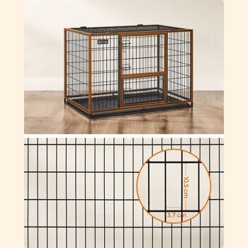 Cage pour chien avec 2 portes 107 x 70 x 74,9 cm 4