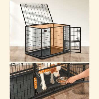 Cage pour chien avec 2 portes 107 x 70 x 74,9 cm 6