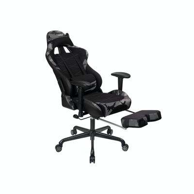Gaming chair with footrest