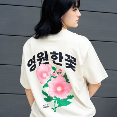 ETERNAL FLOWER BEIGE T-shirt EST X SSEOM